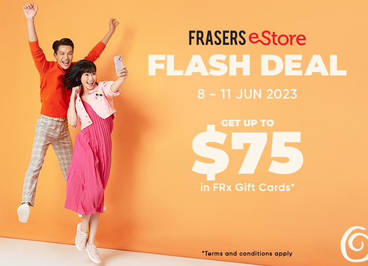 Jump for June Rewards: Get up to $75 on Frasers eStore!